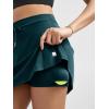 imageODODOS Womens Drawstring Tie Daily Skirts Builtin Shorts Athletic Golf Tennis Skorts with Ball PocketForest Teal