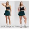 imageODODOS Womens Drawstring Tie Daily Skirts Builtin Shorts Athletic Golf Tennis Skorts with Ball PocketForest Teal