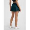 imageODODOS Womens Drawstring Tie Daily Skirts Builtin Shorts Athletic Golf Tennis Skorts with Ball PocketForest Teal