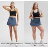 imageODODOS Womens Drawstring Tie Daily Skirts Builtin Shorts Athletic Golf Tennis Skorts with Ball PocketInk Blue