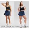 imageODODOS Womens Drawstring Tie Daily Skirts Builtin Shorts Athletic Golf Tennis Skorts with Ball PocketNavy