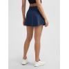 imageODODOS Womens Drawstring Tie Daily Skirts Builtin Shorts Athletic Golf Tennis Skorts with Ball PocketNavy