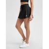 imageODODOS Womens Drawstring Tie Daily Skirts Builtin Shorts Athletic Golf Tennis Skorts with Ball PocketOnyx Black