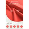 imageODODOS Womens Drawstring Tie Daily Skirts Builtin Shorts Athletic Golf Tennis Skorts with Ball PocketOrange Red