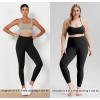 imageODODOS Womens High Waist Workout Leggings 2Pack Tummy Control Yoga Pants  25quot  28quot Inseam ODLEX FabricSquat ProofBlackchambray