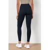 imageODODOS Womens High Waist Workout Leggings 2Pack Tummy Control Yoga Pants  25quot  28quot Inseam ODLEX FabricSquat ProofBlacknavy
