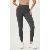 imageODODOS Womens HighWaist 78 Compression Leggings with HighPositioned Pockets Yoga Pants for Running ampamp WorkoutCharcoal