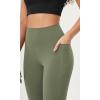 imageODODOS Womens HighWaist 78 Compression Leggings with HighPositioned Pockets Yoga Pants for Running ampamp WorkoutDark Olive
