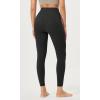 imageODODOS Womens HighWaist 78 Compression Leggings with HighPositioned Pockets Yoga Pants for Running ampamp WorkoutOnyx Black