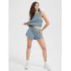 imageODODOS Womens Lounge Shorts Ultra Soft Stratum Tech 3quot Inseam Comfy Sleep Bottoms Moisture Wicking UPF 50 Casual ShortsDusty Blue Heather