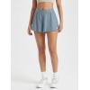 imageODODOS Womens Lounge Shorts Ultra Soft Stratum Tech 3quot Inseam Comfy Sleep Bottoms Moisture Wicking UPF 50 Casual ShortsDusty Blue Heather