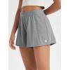 imageODODOS Womens Lounge Shorts Ultra Soft Stratum Tech 3quot Inseam Comfy Sleep Bottoms Moisture Wicking UPF 50 Casual ShortsGrey Heather