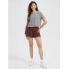 imageODODOS Womens Lounge Shorts Ultra Soft Stratum Tech 3quot Inseam Comfy Sleep Bottoms Moisture Wicking UPF 50 Casual ShortsJava Heather