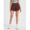 imageODODOS Womens Lounge Shorts Ultra Soft Stratum Tech 3quot Inseam Comfy Sleep Bottoms Moisture Wicking UPF 50 Casual ShortsJava Heather