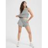 imageODODOS Womens Lounge Shorts Ultra Soft Stratum Tech 3quot Inseam Comfy Sleep Bottoms Moisture Wicking UPF 50 Casual ShortsPale Grey Heather