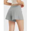 imageODODOS Womens Lounge Shorts Ultra Soft Stratum Tech 3quot Inseam Comfy Sleep Bottoms Moisture Wicking UPF 50 Casual ShortsPale Grey Heather