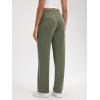 imageODODOS Womens Modal Soft Classic Pants Mid Rise PullOn Lounge Casual Work Pants with Pockets29 InseamDark Sage