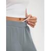 imageODODOS Womens Modal Soft Classic Pants Mid Rise PullOn Lounge Casual Work Pants with Pockets29 InseamGrey Blue