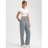 imageODODOS Womens Modal Soft Classic Pants Mid Rise PullOn Lounge Casual Work Pants with Pockets29 InseamGrey Blue