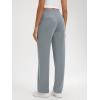 imageODODOS Womens Modal Soft Classic Pants Mid Rise PullOn Lounge Casual Work Pants with Pockets29 InseamGrey Blue