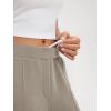 imageODODOS Womens Modal Soft Classic Pants Mid Rise PullOn Lounge Casual Work Pants with Pockets29 InseamKhaki