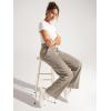 imageODODOS Womens Modal Soft Classic Pants Mid Rise PullOn Lounge Casual Work Pants with Pockets29 InseamKhaki