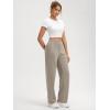 imageODODOS Womens Modal Soft Classic Pants Mid Rise PullOn Lounge Casual Work Pants with Pockets29 InseamKhaki