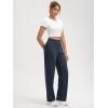 imageODODOS Womens Modal Soft Classic Pants Mid Rise PullOn Lounge Casual Work Pants with Pockets29 InseamNavy
