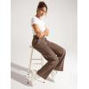 imageODODOS Womens Modal Soft Classic Pants Mid Rise PullOn Lounge Casual Work Pants with Pockets29 InseamNutria