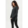 imageODODOS Womens Modal Soft Long Sleeve Tee with Thumb Hole Athletic Gym Workout Tops Yoga ShirtsBlackwashed