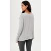 imageODODOS Womens Modal Soft Long Sleeve Tee with Thumb Hole Athletic Gym Workout Tops Yoga ShirtsHeather Greywashed