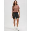 imageODODOS Womens Performance Cropped Tee Ultra Soft Stratum Tech Short Sleeve Relaxed Top Crew Neck TShirtsTamarind Heather
