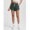 imageODODOS Womens Performance Shorts Ultra Soft Stratum Tech Mid Rise Relaxed Shorts with Pocket 3quot Inseam Moisture WickingAspen Heather