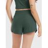imageODODOS Womens Performance Shorts Ultra Soft Stratum Tech Mid Rise Relaxed Shorts with Pocket 3quot Inseam Moisture WickingAspen Heather