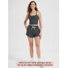 imageODODOS Womens Performance Shorts Ultra Soft Stratum Tech Mid Rise Relaxed Shorts with Pocket 3quot Inseam Moisture WickingCharcoal Heather