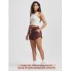 imageODODOS Womens Performance Shorts Ultra Soft Stratum Tech Mid Rise Relaxed Shorts with Pocket 3quot Inseam Moisture WickingJava Heather