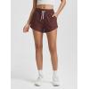 imageODODOS Womens Performance Shorts Ultra Soft Stratum Tech Mid Rise Relaxed Shorts with Pocket 3quot Inseam Moisture WickingJava Heather