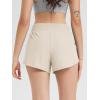 imageODODOS Womens Performance Shorts Ultra Soft Stratum Tech Mid Rise Relaxed Shorts with Pocket 3quot Inseam Moisture WickingMilkweed Heather