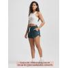 imageODODOS Womens Performance Shorts Ultra Soft Stratum Tech Mid Rise Relaxed Shorts with Pocket 3quot Inseam Moisture WickingNavy Heather