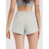 imageODODOS Womens Performance Shorts Ultra Soft Stratum Tech Mid Rise Relaxed Shorts with Pocket 3quot Inseam Moisture WickingSalt Heather