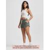 imageODODOS Womens Performance Shorts Ultra Soft Stratum Tech Mid Rise Relaxed Shorts with Pocket 3quot Inseam Moisture WickingSmoke Heather
