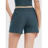 imageODODOS Womens RelaxedFit Shorts Ultra Soft Stratum Tech Mid Rise Shorts with Pocket 35quot InseamMoisture Wicking UPF 50Navy Heather