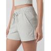 imageODODOS Womens RelaxedFit Shorts Ultra Soft Stratum Tech Mid Rise Shorts with Pocket 35quot InseamMoisture Wicking UPF 50Salt Heather