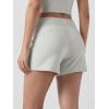 imageODODOS Womens RelaxedFit Shorts Ultra Soft Stratum Tech Mid Rise Shorts with Pocket 35quot InseamMoisture Wicking UPF 50Salt Heather