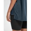 imageODODOS Womens Split Hem Oversize Short Sleeve Shirts Modal Soft V Neck Tee Casual Lounge Yoga TopsDeep Teal