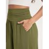 imageODODOS Womens Wide Leg Lounge Shorts with Pockets Lightweight Soft Relaxed Casual Pajama Bottom8quot 10quot InseamArmy