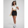 imageODODOS Womenss High Waist Tennis Skirts Cloud Feeling Builtin Shorts Athletic Golf Casual Skorts with PocketsBlack