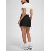 imageODODOS Womenss High Waist Tennis Skirts Cloud Feeling Builtin Shorts Athletic Golf Casual Skorts with PocketsBlack