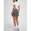 imageODODOS Womenss High Waist Tennis Skirts Cloud Feeling Builtin Shorts Athletic Golf Casual Skorts with PocketsCharcoal
