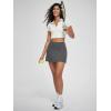 imageODODOS Womenss High Waist Tennis Skirts Cloud Feeling Builtin Shorts Athletic Golf Casual Skorts with PocketsCharcoal